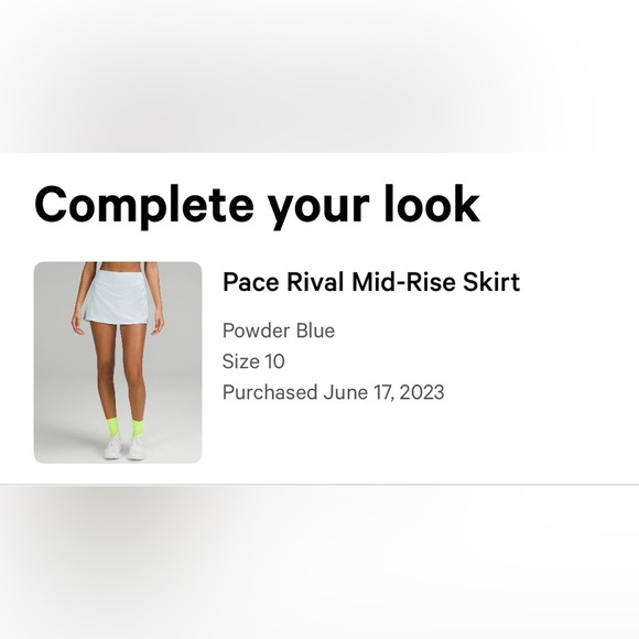 Lululemon Pace Rival Mid-Rise Skirt - Picture 2 of 14